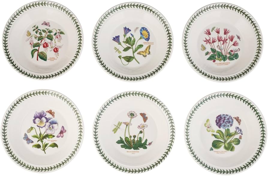Amazon.com | Portmeirion Botanic Garden Soup Bowl | Set of 6 Bowls