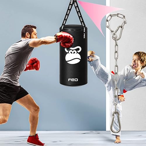 Miniatura 4 de Cadena de acero inoxidable resistente, capacidad de 550 libras para bolsas de boxeo, silla colgante, hamacas, columpio, trapecio, yoga