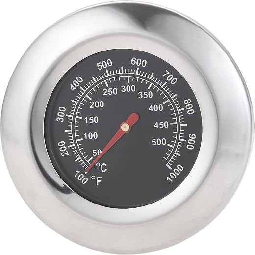 Hicello Thermometer Grill Omnia Zubehör Thermometer Grill BBQ Deckelthermometer Barbecue Pit Smoker Grill Thermometer Grill Thermometer Smoker Temp Gauge100℉- 1000℉ (50°C -…