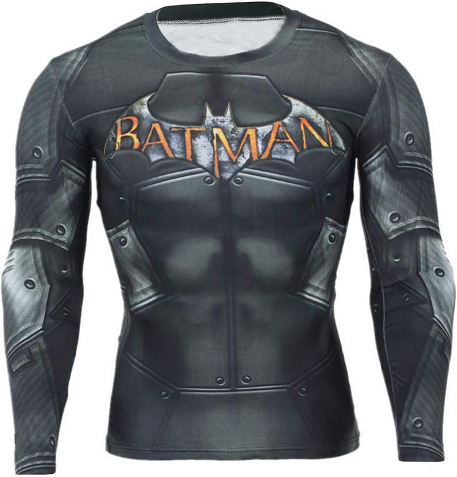 HOOLAZA Avengers Super Heroes Men Long Sleeve Compression T-Shirt Fitness Tops