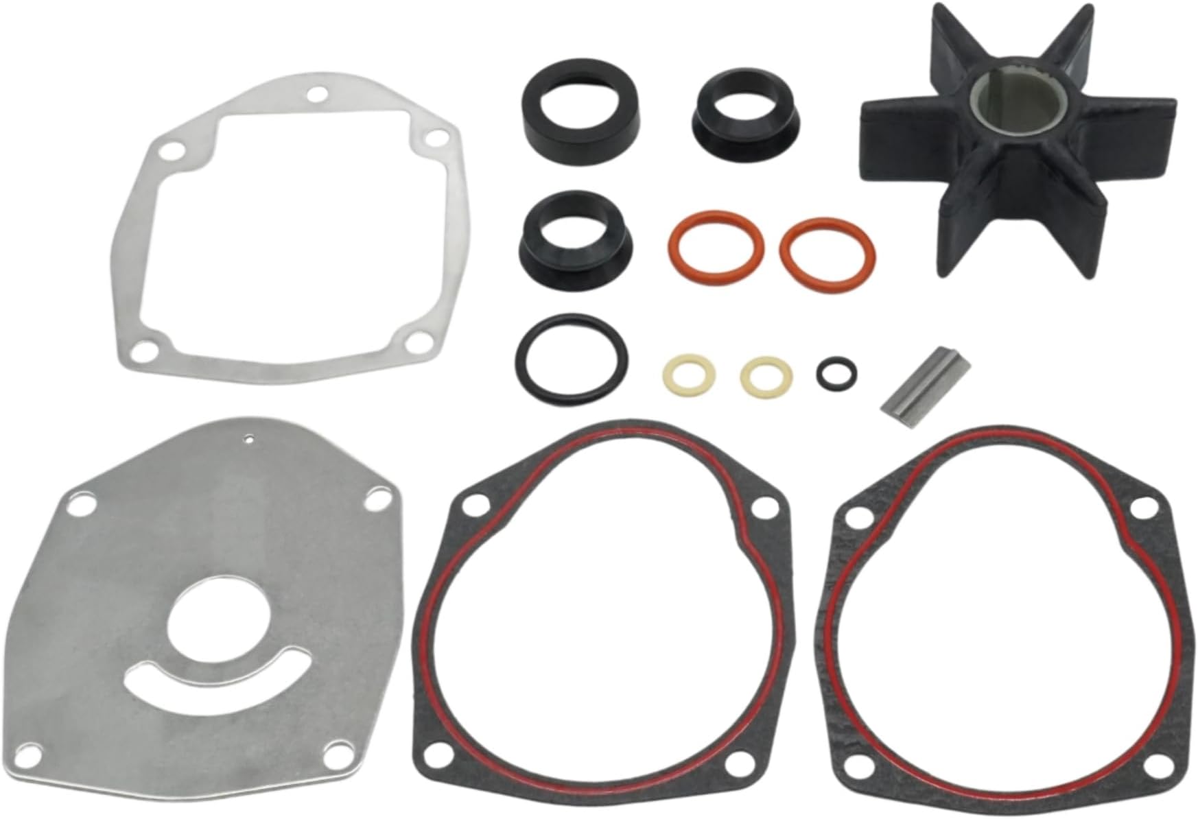 YiheoZux 43026Q06 Water Pump impeller Kit for MerCruiser Alpha One Gen 2 Stern Drives and Mercury Mariner 2/4 Strokes Outboard Motor 26-43035A1 43035A2 18-2626 18-3214