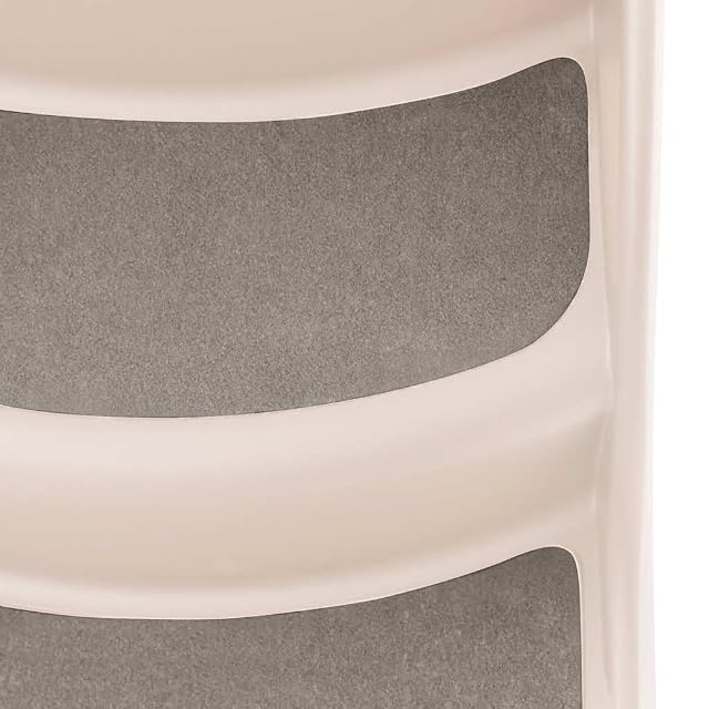 Foto 5 de 8 de vidaXL Escalera Perros Plegable 3 peldaños plástico Crema 50x38x38cm