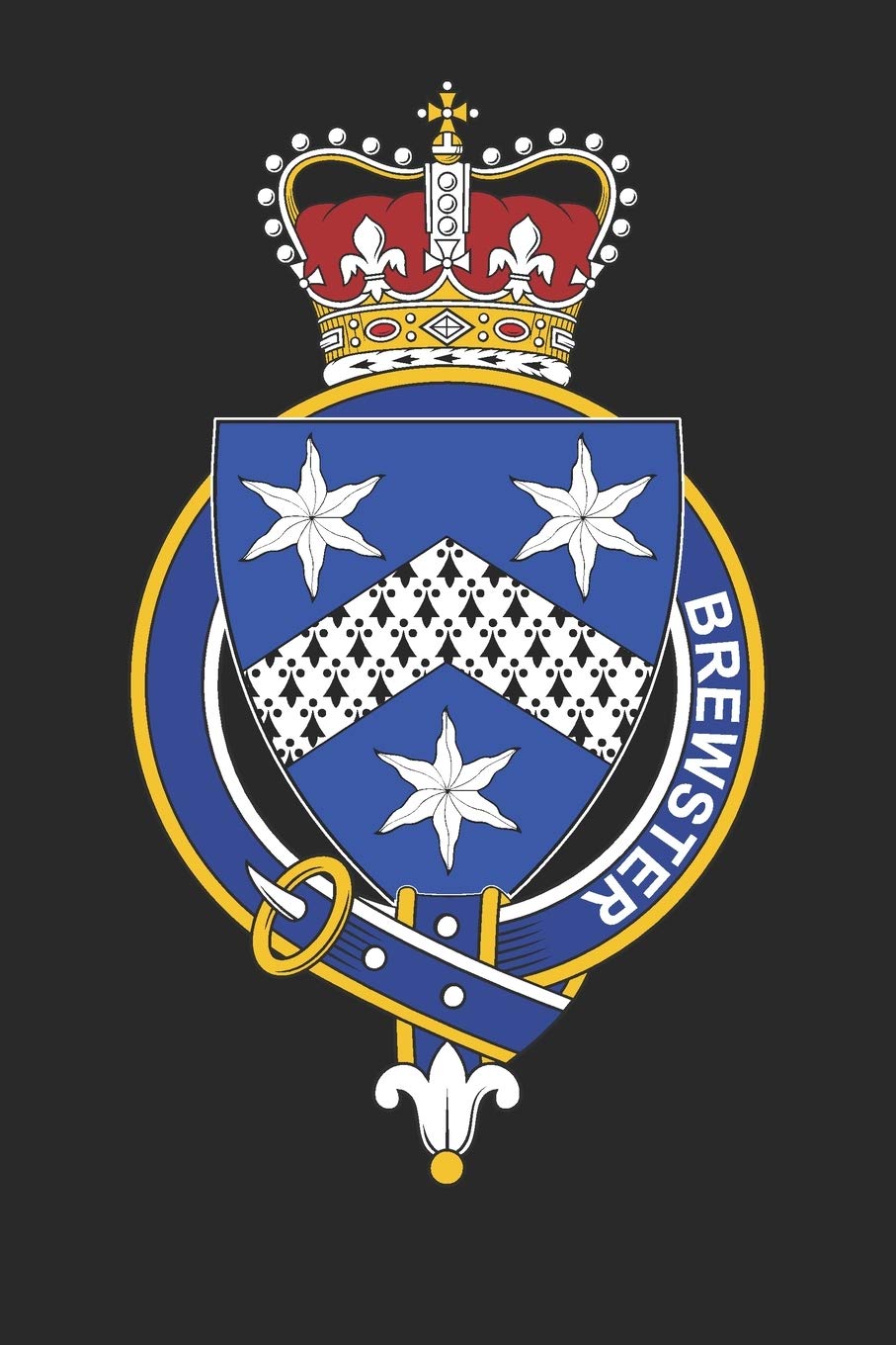 Brewster: Brewster Coat of Arms and Family Crest Notebook Journal (6 x 9 - 100 pages)