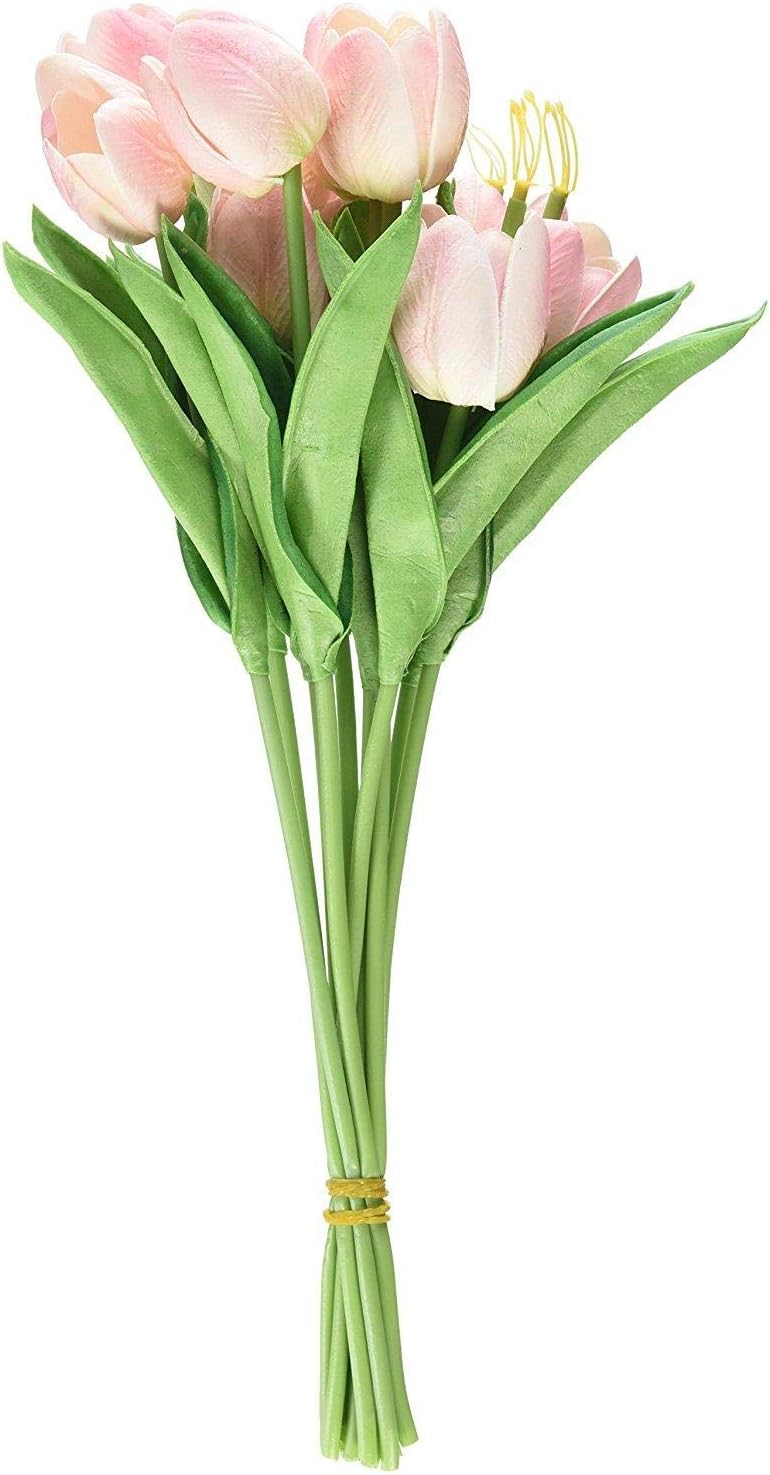 10PCS mini tulip Artificial flower (pink)