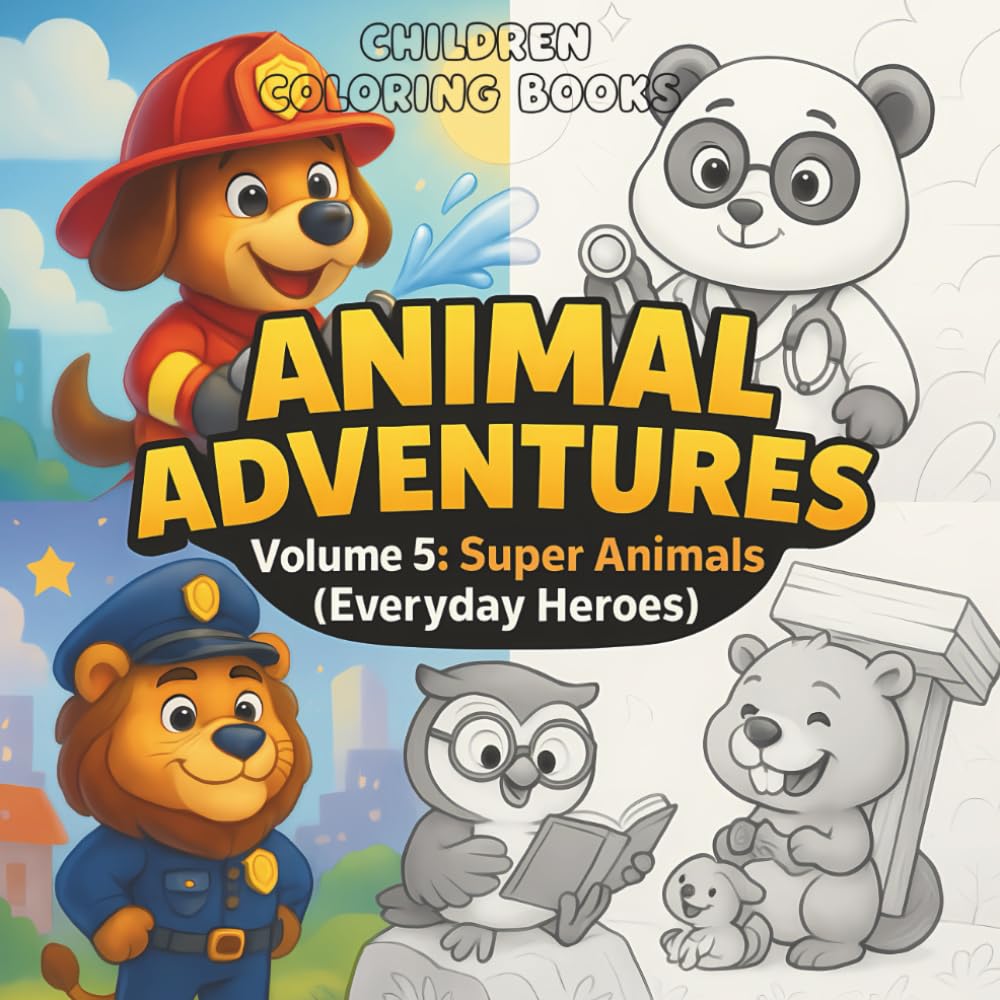 Animal Adventures – Volume 5: Super Animals (Everyday Heroes): Brave, Kind, and Clever Animal Friends Who Make Every Day an Adventure!