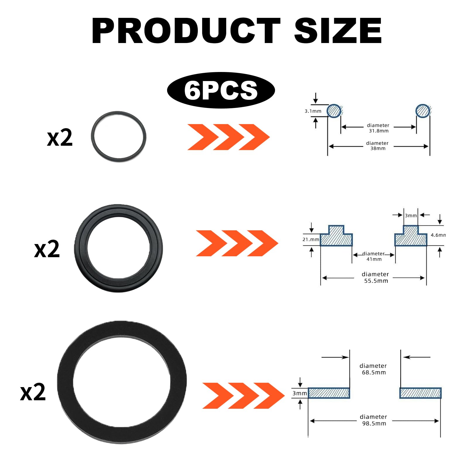 Kit Di Guarnizioni Di Tenuta O-ring NBR Da 300 Pezzi Per Idraulici Garage Pompe Classificazione~p133248562 - Foto 11
