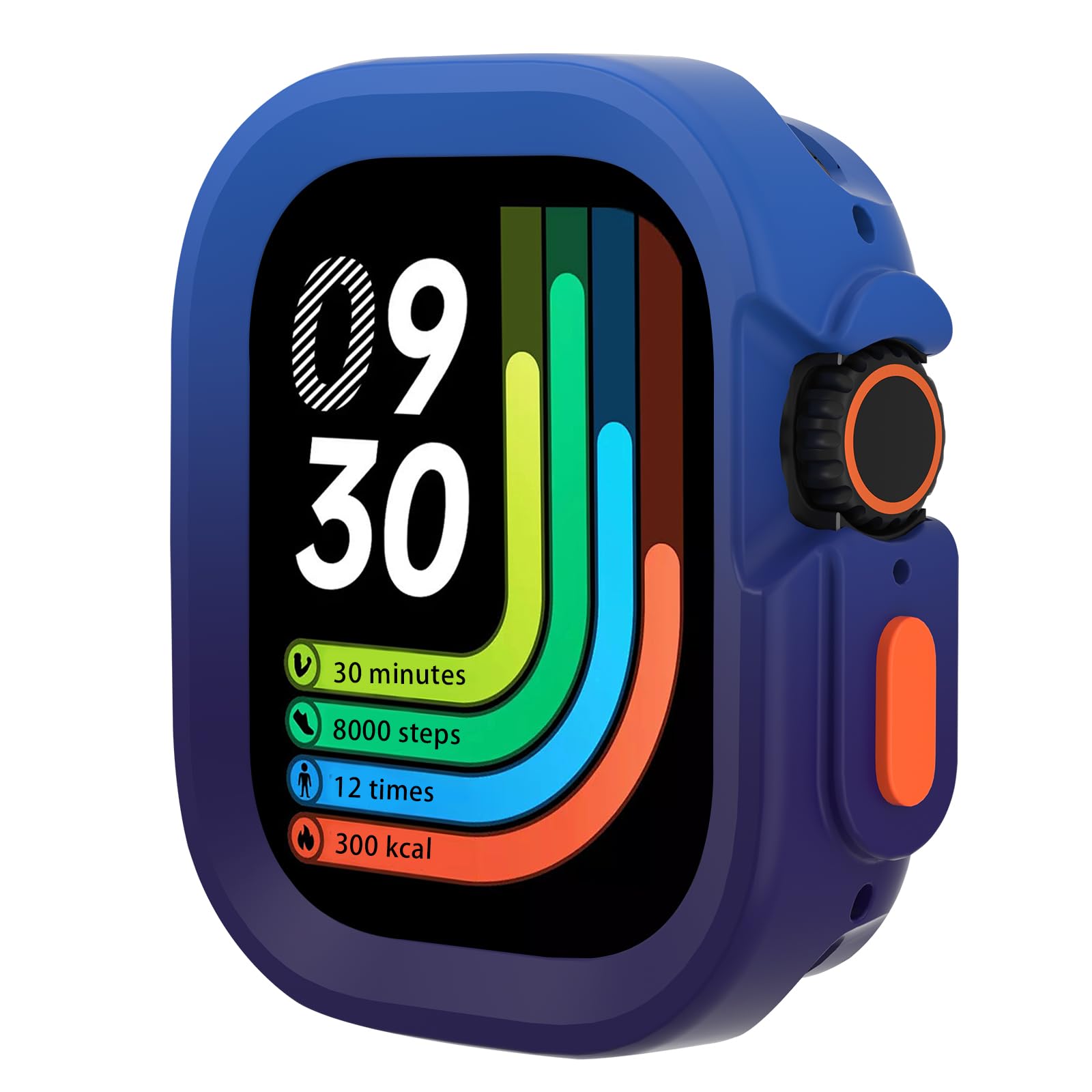 SDOCEBF Bumper Case for Apple Watch Ultra/Ultra 2/Ultra 3 49mm, Ultra Thin Soft TPU Shockproof Edge Cover Bumper Protector for iWatch Accessories, No