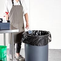 Vista 5 de Restaurantware RW Clean - Bolsas de basura de 55 galones, 100 bolsas de basura ligeras, se adaptan a botes de basura de 55 a 60 galones, elásticos