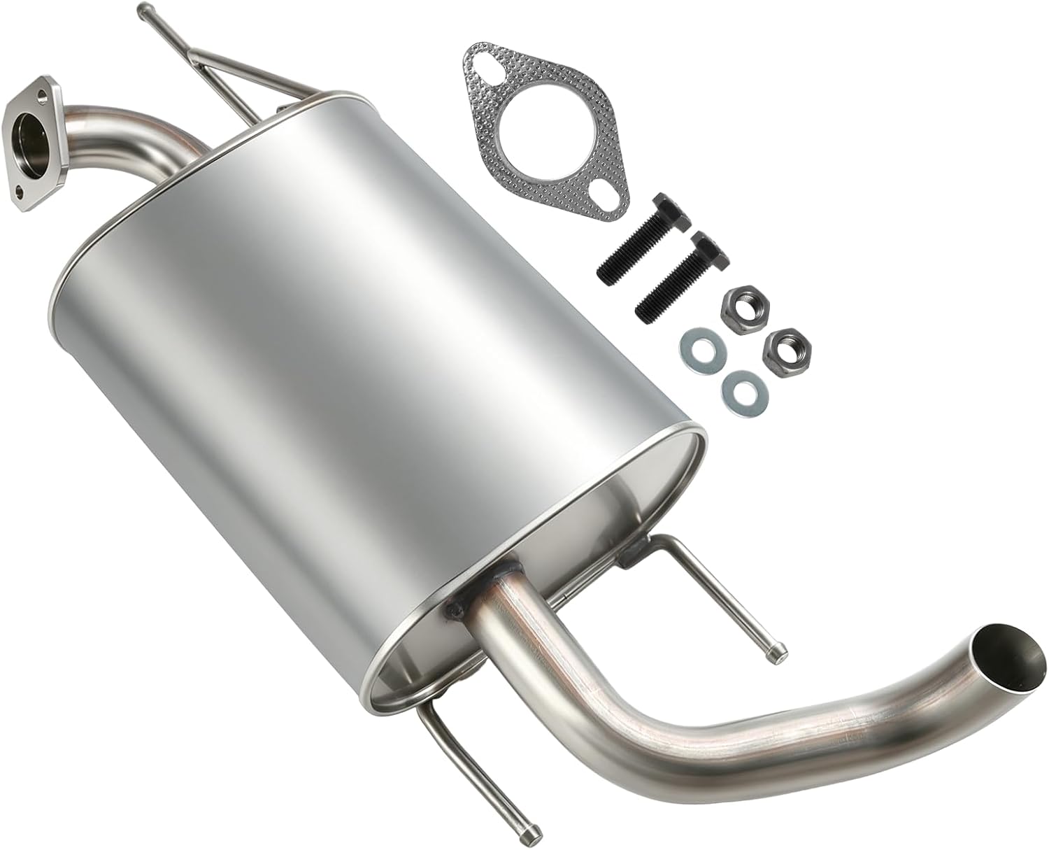 Exhaust Rear Muffler Compatible with Subaru Crosstrek 2016-2017 & Subaru XV Crosstrek 2013-2015 2.0L, Includes Gasket