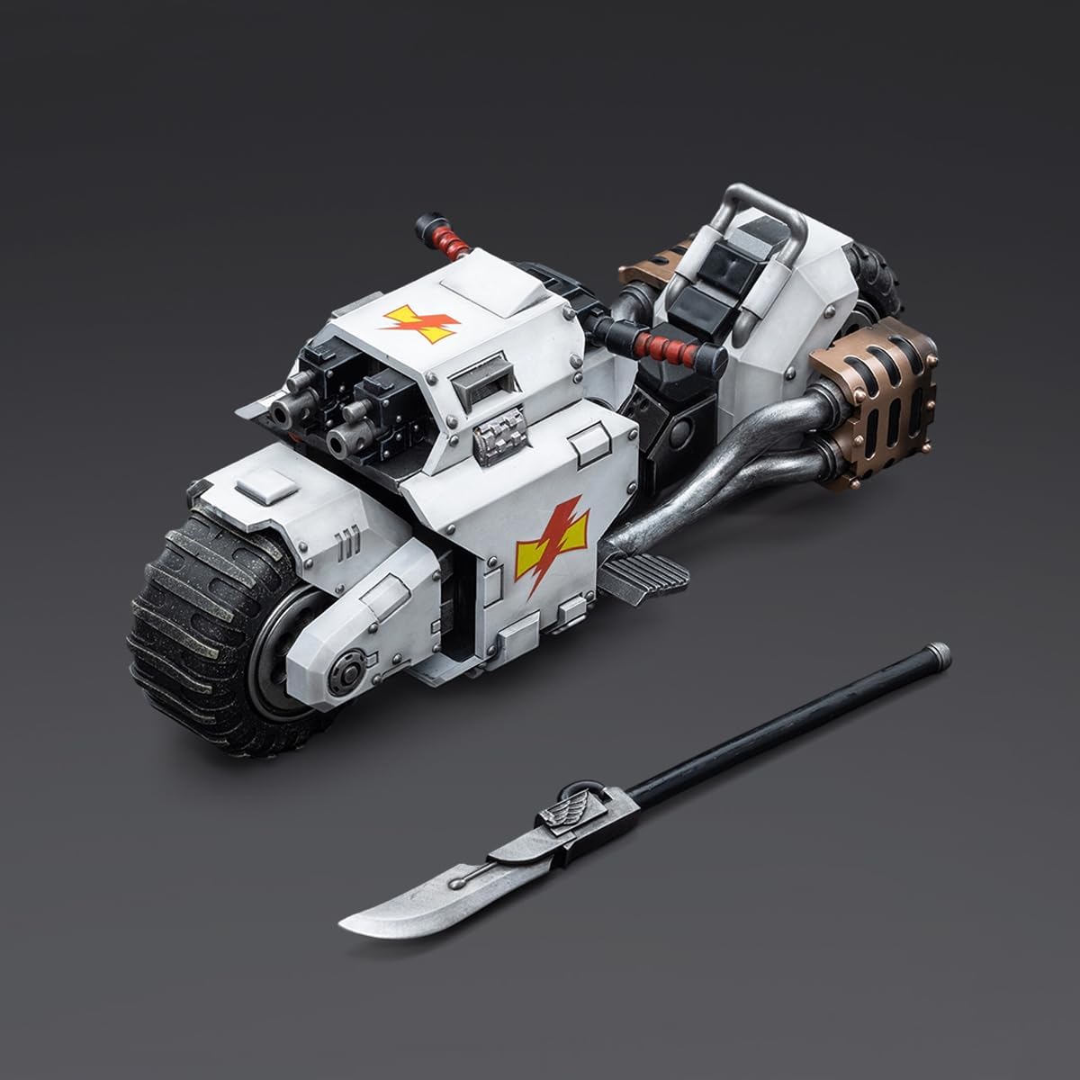 JOYTOY Warhammer 40,000 The Horus Heresy 1/18 Action Figure White Scars Raider-Pattern Combat Bike Collection Model Birthday Gifts Pre-Order