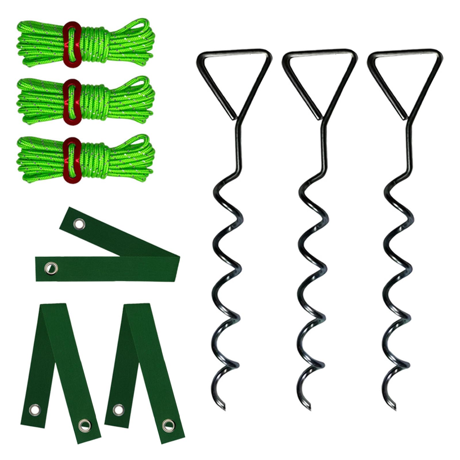 Tree Stakes and Supports Iron Coiled Stakes for Strong Anchoring in Soft or Hard Ground Ensuring Stability Tree Straightening Set for Leaning Trees