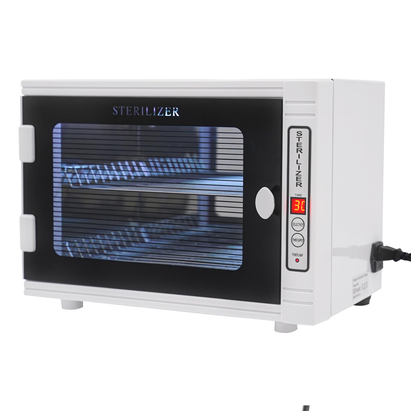 Desinfektionsschrank für Nagelstudio, 12L UV Sterilisator, Desinfektionsgerät für Nagelwerkzeuge, 6W UV Lampe 185nm für Schönheitssalon, Friseur
