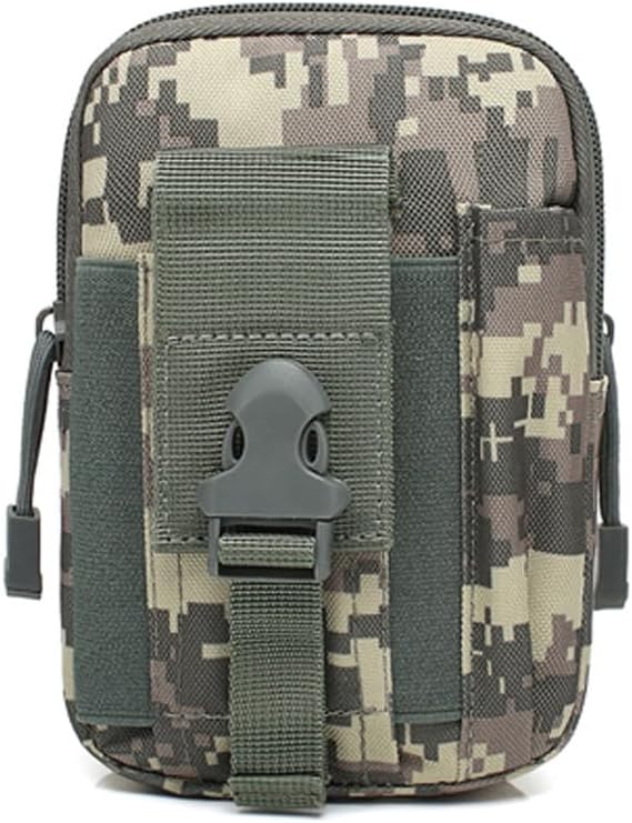 Tactical Phone Pouch Molle Accessories Smartphone Holster Bag, Portable EDC Utility Security Pack, Fit for Waist Belt Case