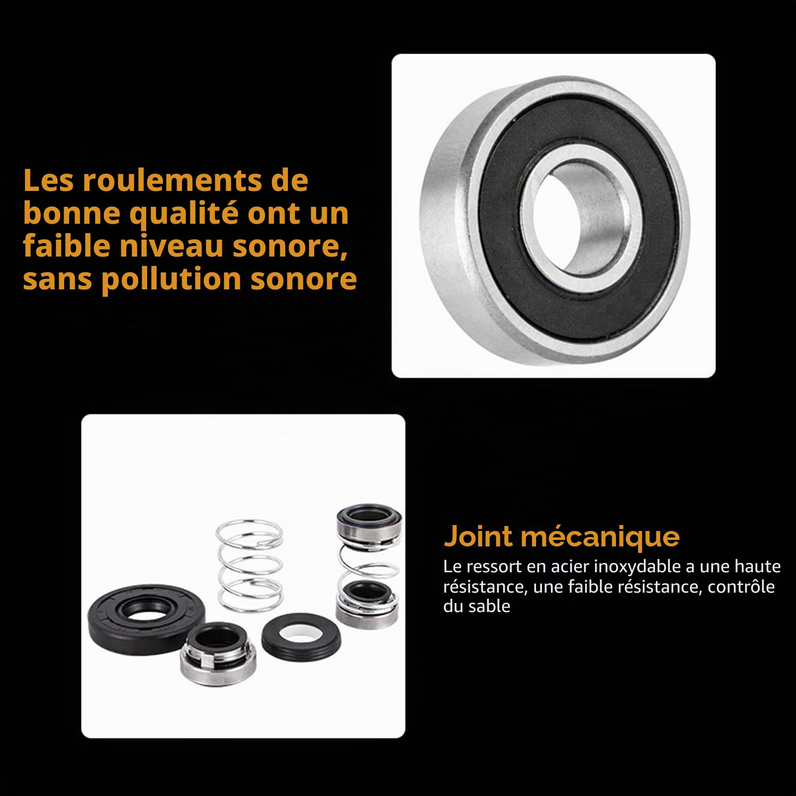 Pompe Solaire DC, Pompe Submersible 24 VDC, Pompe Immergée de 20 M de Tête, Pompe de Surpression avec 3 Buses pour Drainer L'Eau, Pompes à Eau de Bassin