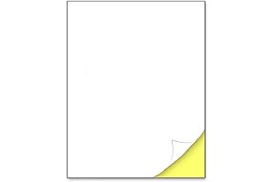 30 Sheets Printable White Self-Adhesive Paper Sheets for Laser/Inkjet Printers