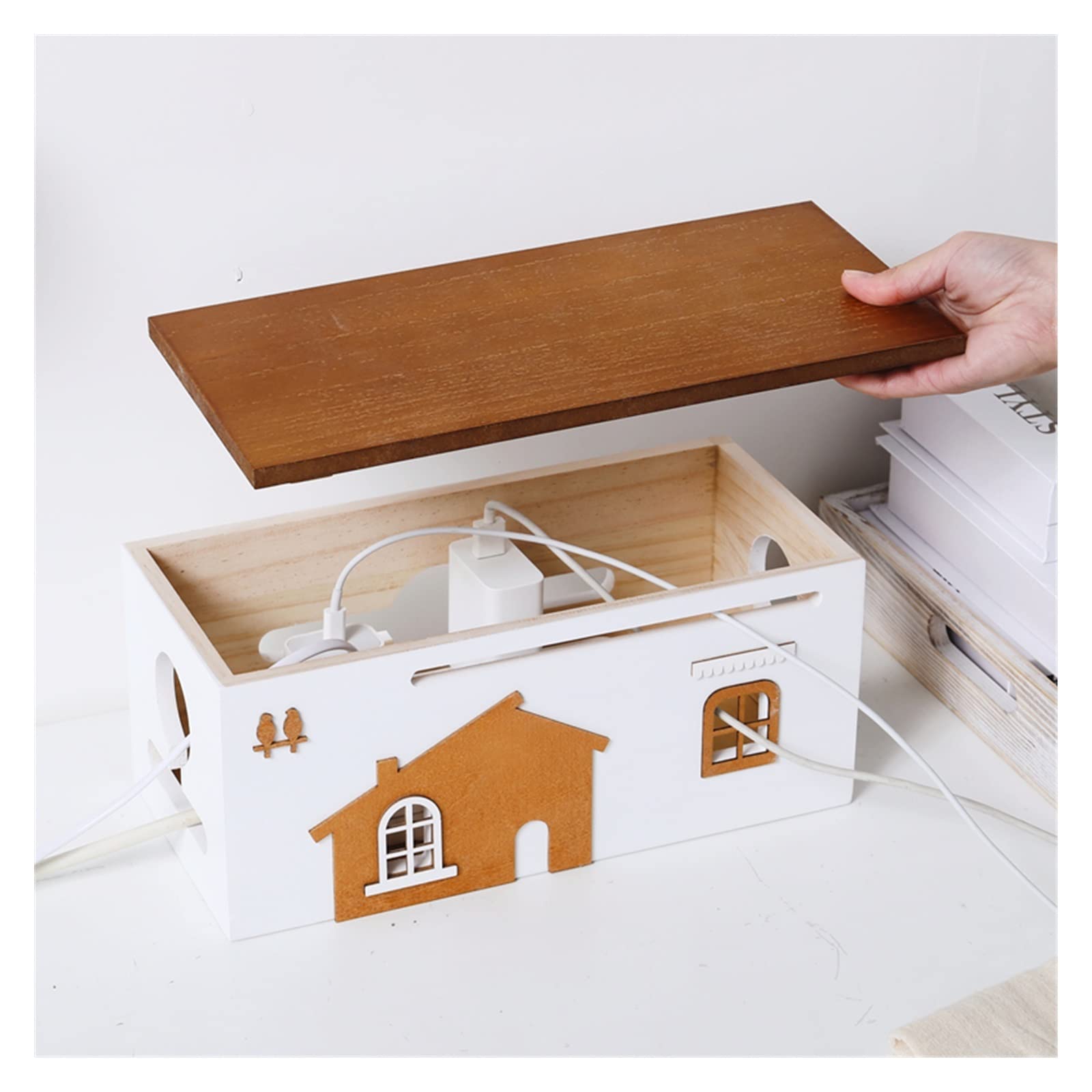 Scatola per la gestione dei cavi， Scatola di gestione dei cavi Presa di archiviazione della linea dati del cavo plug-in Scatola di archiviazione della scheda plug-in Scatola di finitura dell'alimentaz