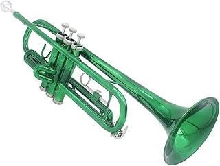 Trompeta Instrumento Musical Trompeta Verde Bb Instrumento Musical Profesional De Latón Guantes Exquisitos Funda Con Correa Accesorios
