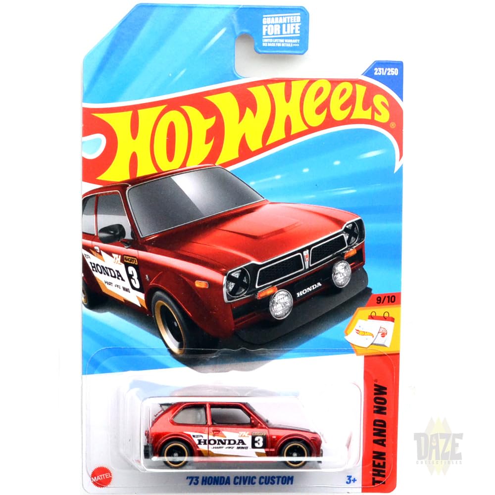 Amazon | MATTEL HOTWHEELS 1/64 scale '73 HONDA CIVIC CUSTOM - 2025