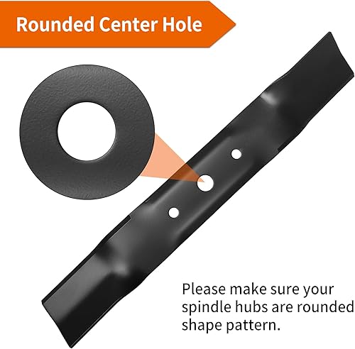 Miniatura 3 de budrash GX20250 - Cuchillas de cortacésped para John Dee re 48 pulgadas, GY20568 cuchillas de alta elevación compatibles con John Dee re L120 L130