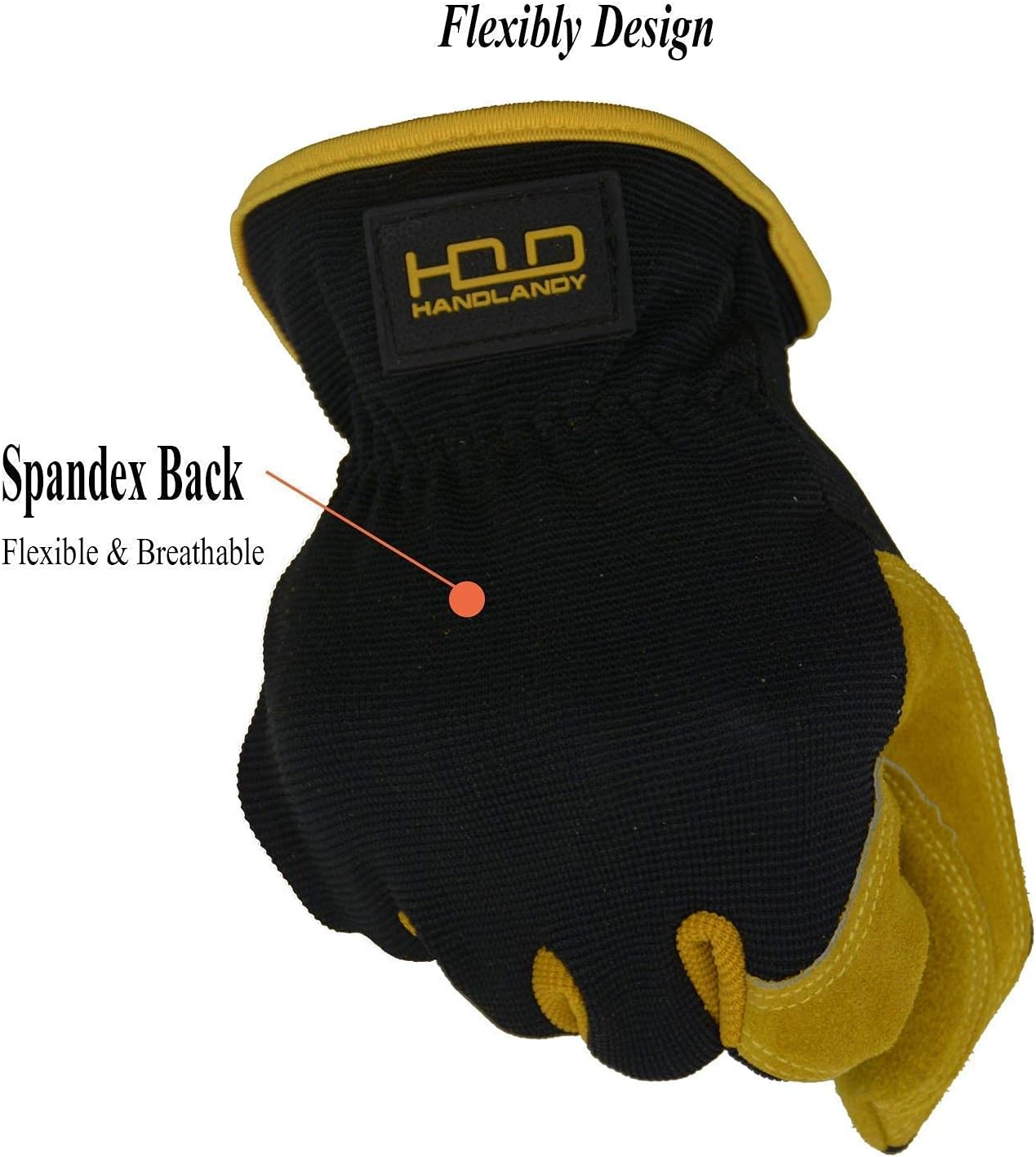 HANDLANDY Breathable Gardening Gloves & Work Gloves for Men & Women Medium