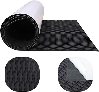 Surfboard Traction Pad | Anti-Slip Surfboard Grip Pad | Non Slip Boat Deck Matting | Boat Flooring EVA Foam Decking | Trimmable Deck For Surfboards, Standup Paddle Boards 120x30cm