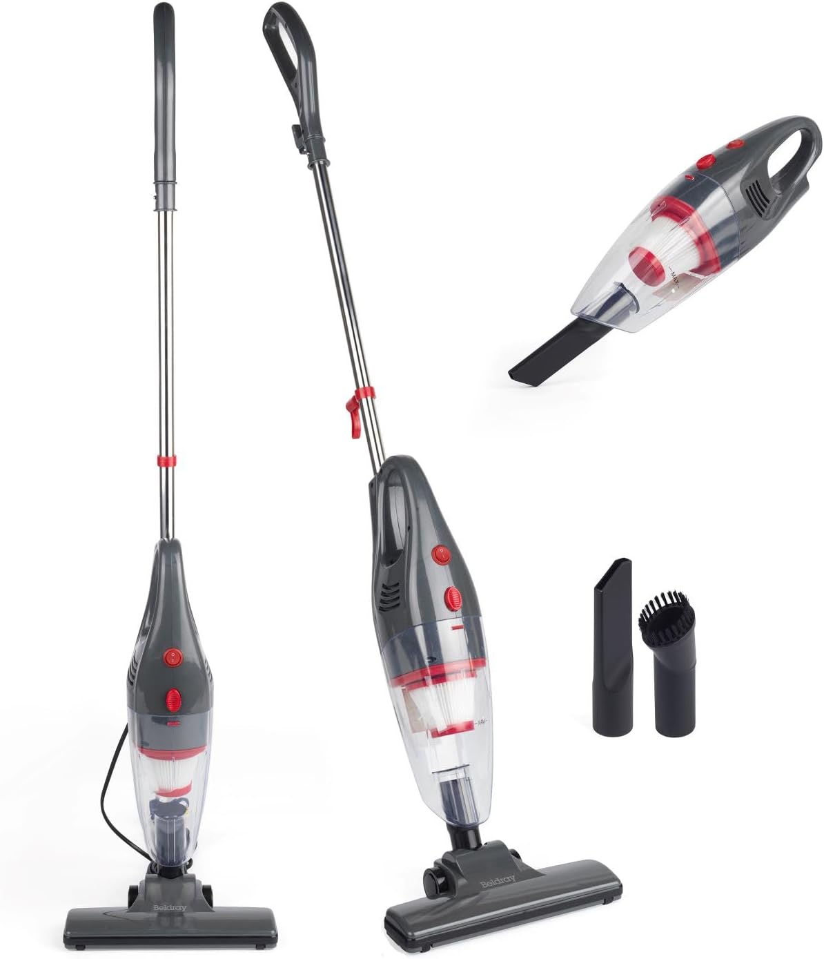 VonHaus Stick Vacuum Cleaner 600W Corded 2 in 1 Upright & Handheld