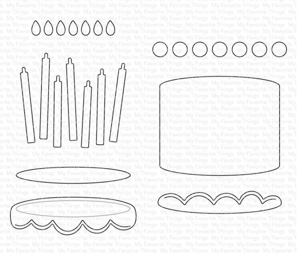 My Favorite Things Die-Namics Die-Celebrate With Cake MFT2195
