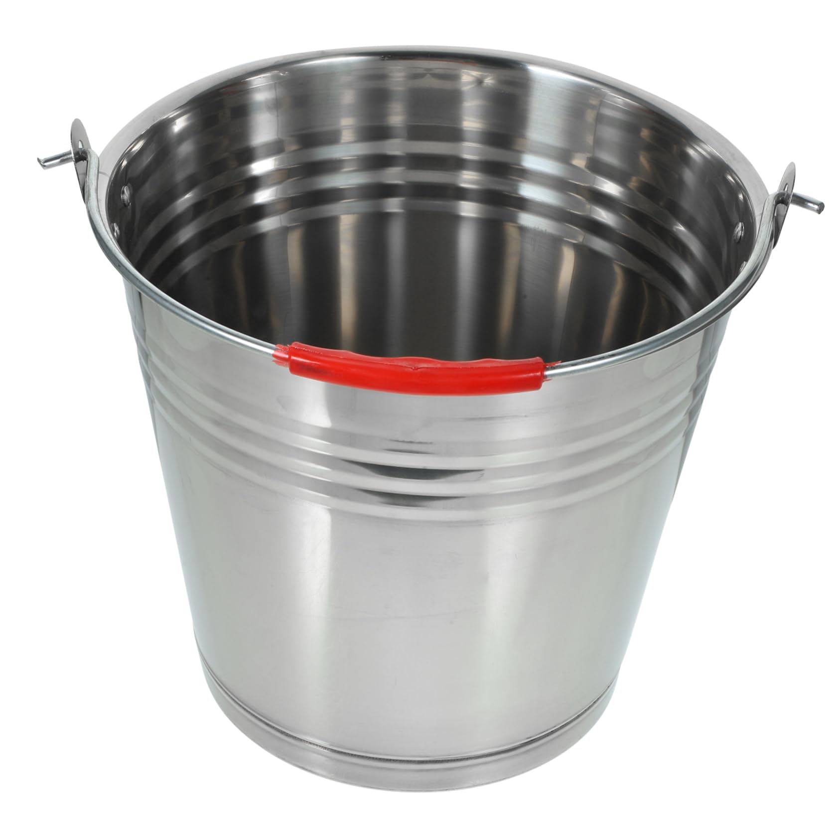 BESTonZON Stainless Steel Bucket Metal Container Milk Container Outdoor Trash Cans Multipurpose Milk Bucket Beverage Tubs Bucket Metal Bucket Thickened Bucket Water Barrel Ice Cube Container