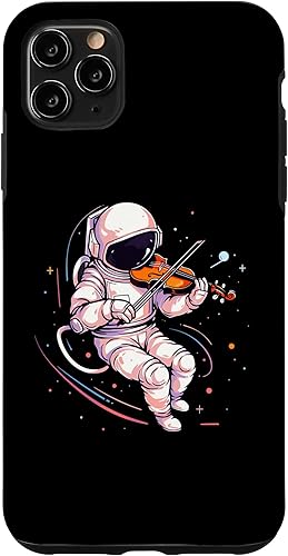 Miniatura 1 de Estuche para violín de astronauta para iPhone 11 Pro Max para orquesta de instrumentos musicales violinista