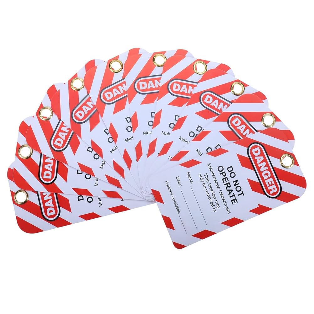 Lockout Tagout Station con 10 diversi lucchetti di sicurezza con chiave, 2 cerniere e 10 etichette di blocco, serrature in ferro rack