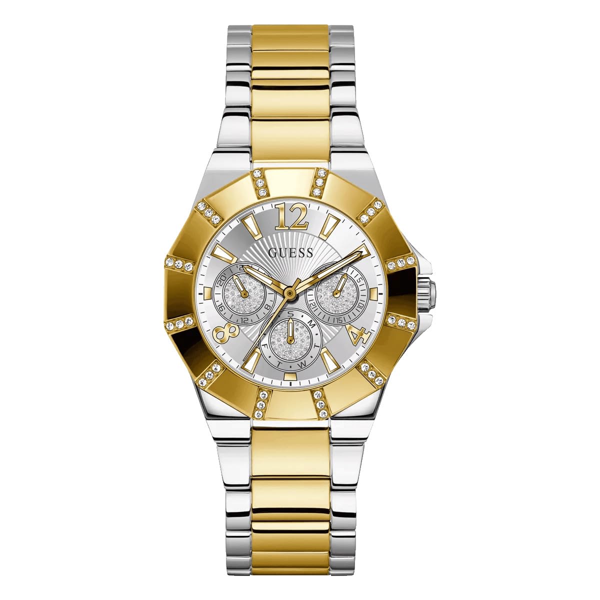 GUESS Women Silver Round Stainless Steel Dial Analog Watch- GW0616L2 (B0CC68WCQT) Amazon Price History, Amazon Price Tracker