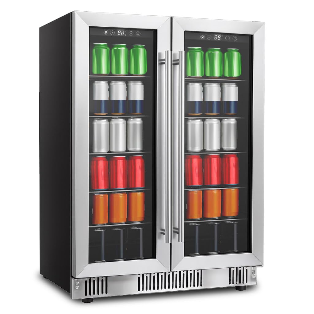 DollarDash 176 Can Beverage Fridge, 5.4 Cu.Ft Compact Drinks Cooler
