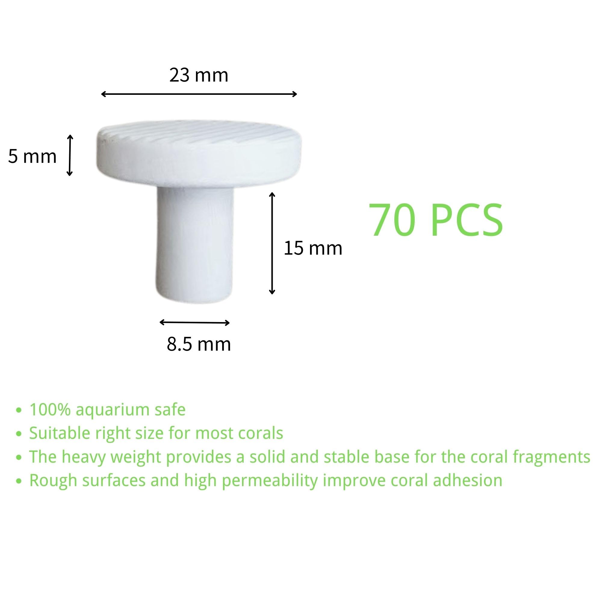 珊瑚12mm、（110） Amazon.com: THINNGEN Coral Frag Plugs 70 Pcs Ceramic