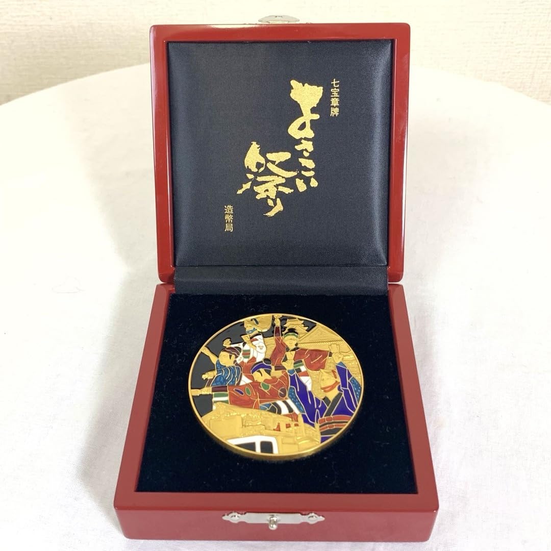 七宝章牌『秋田竿燈まつり』　純銀メダル☆記念の一品！！ 七宝章牌『秋田竿燈まつり』 純銀メダル☆記念の一品！！