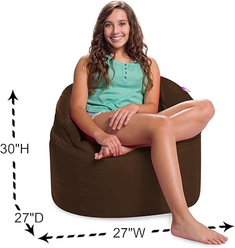 Miniatura 681 de Posh Creations Puf estructurado cómodo para jugar, leer y ver la televisión, Malibu Lounge, tela de lona para colorear, criaturas Criaturas de tela