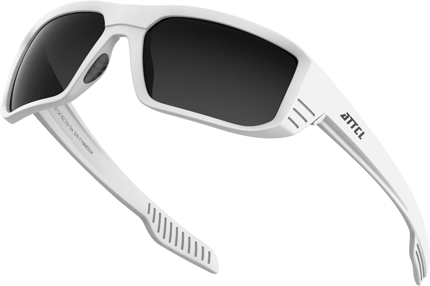 ATTCL Sports Polarized Sunglasses for Men: Ultra-Light Wrap Around TR90 Frame UV400 Protection for Fishing Driving Shooting