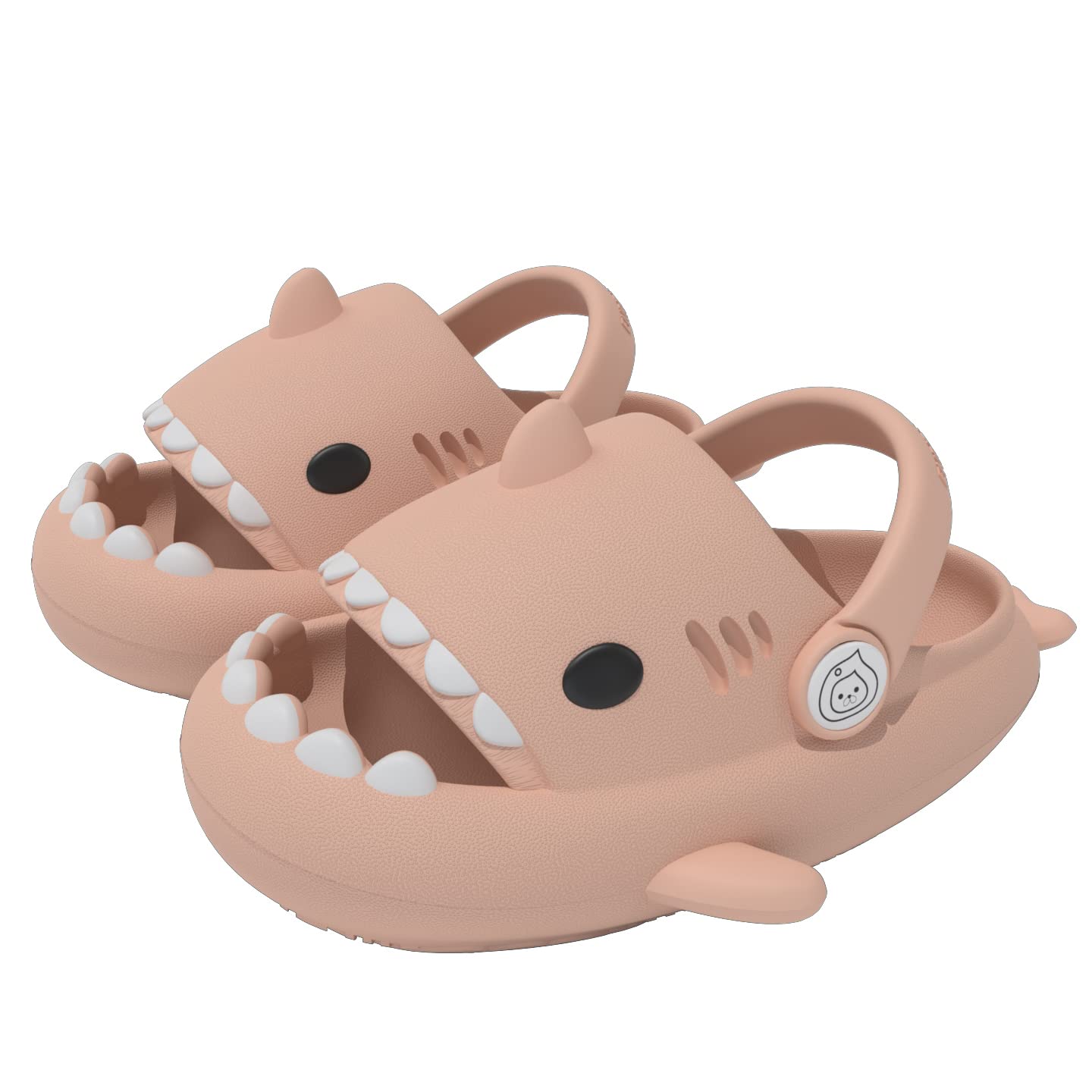 ChayChax Boys Girl Cloud Shark Slides Non-Slip Novelty Open Toe Sandals Extremely Comfy Cushioned Thick Sole Cute Cartoon Shower Slippers Indoor &