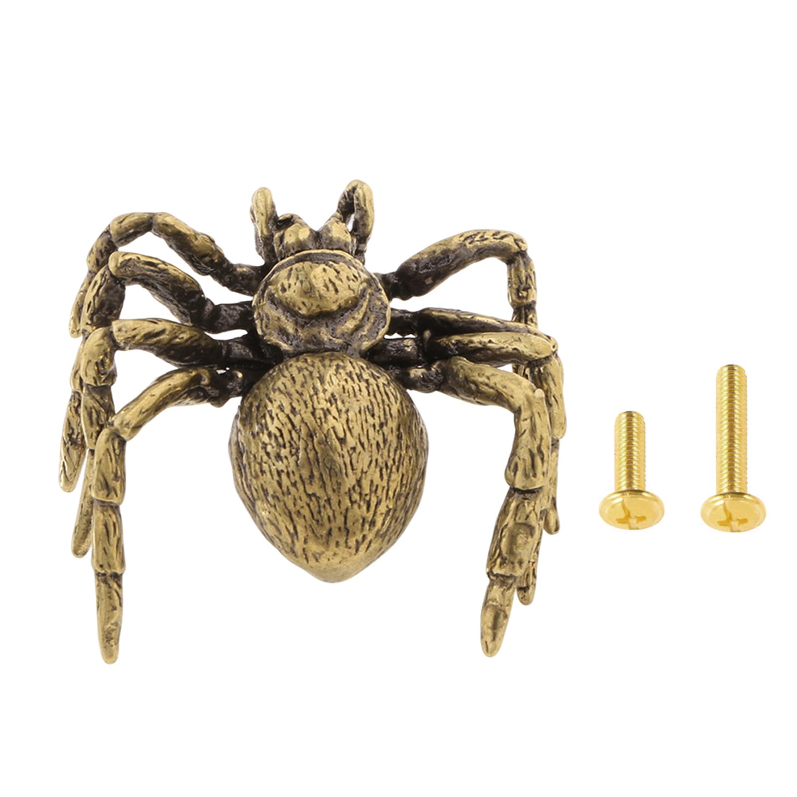 Netbiio Aged Color Brass Spider Cabinet Handles And Drawer Pulls Are Novelty, Easy To Install. Retro And Safe Surface. Durable Brass Hardware