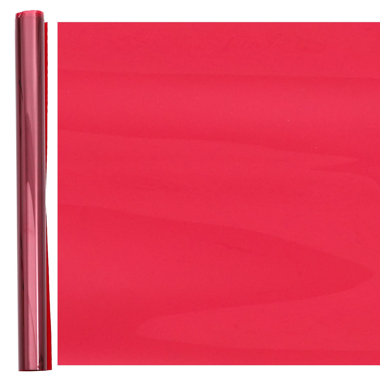 Filtro de efecto atardecer reutilizable lámina PET transparente roja 40X100 CM 8