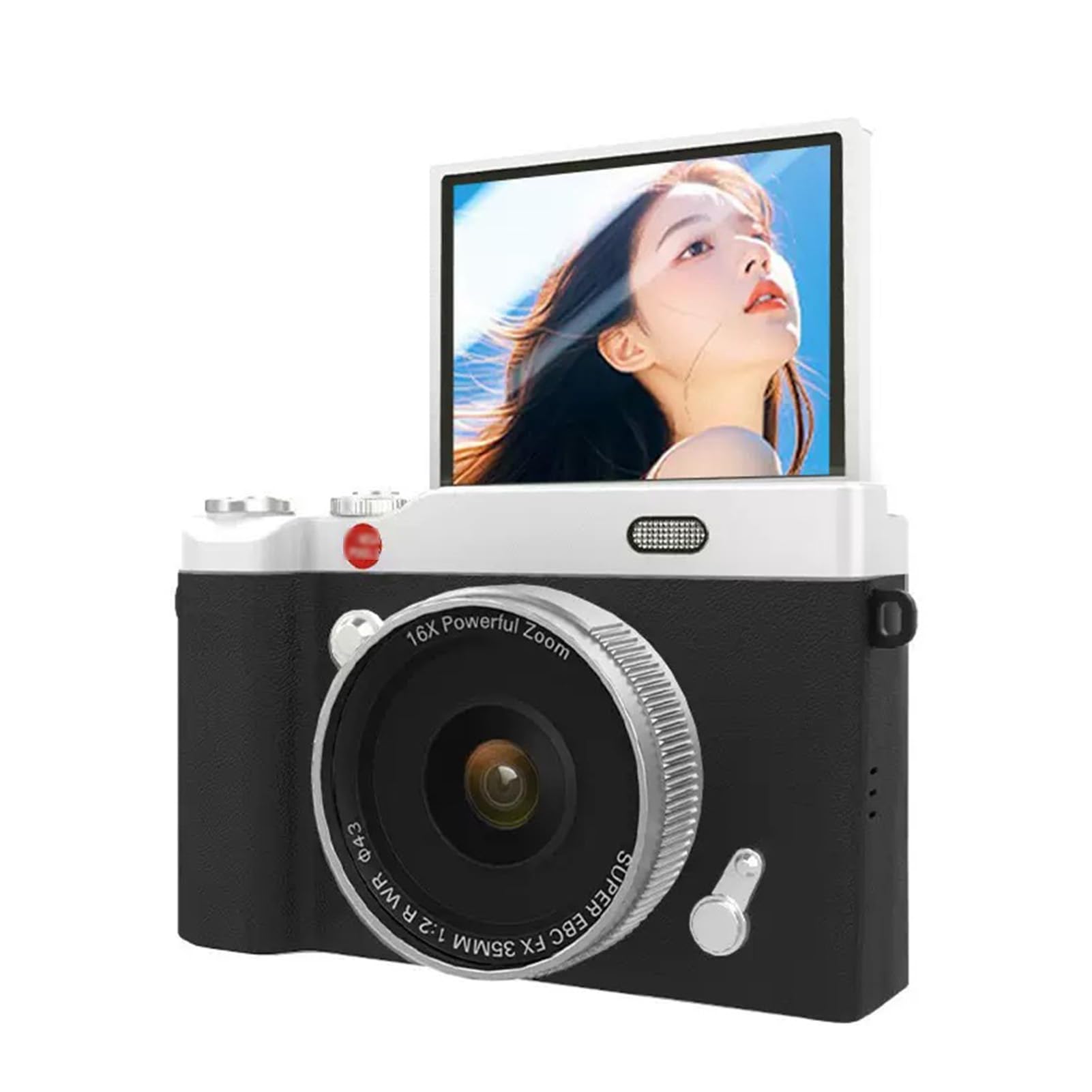 Zopsc 68MP Digital Camera, Compact Camera with 16x Digital Zoom, 1080p HD 2.4 inch flip Screen, autofocus, Supports 512GB TF Cards (Black)-picture-27