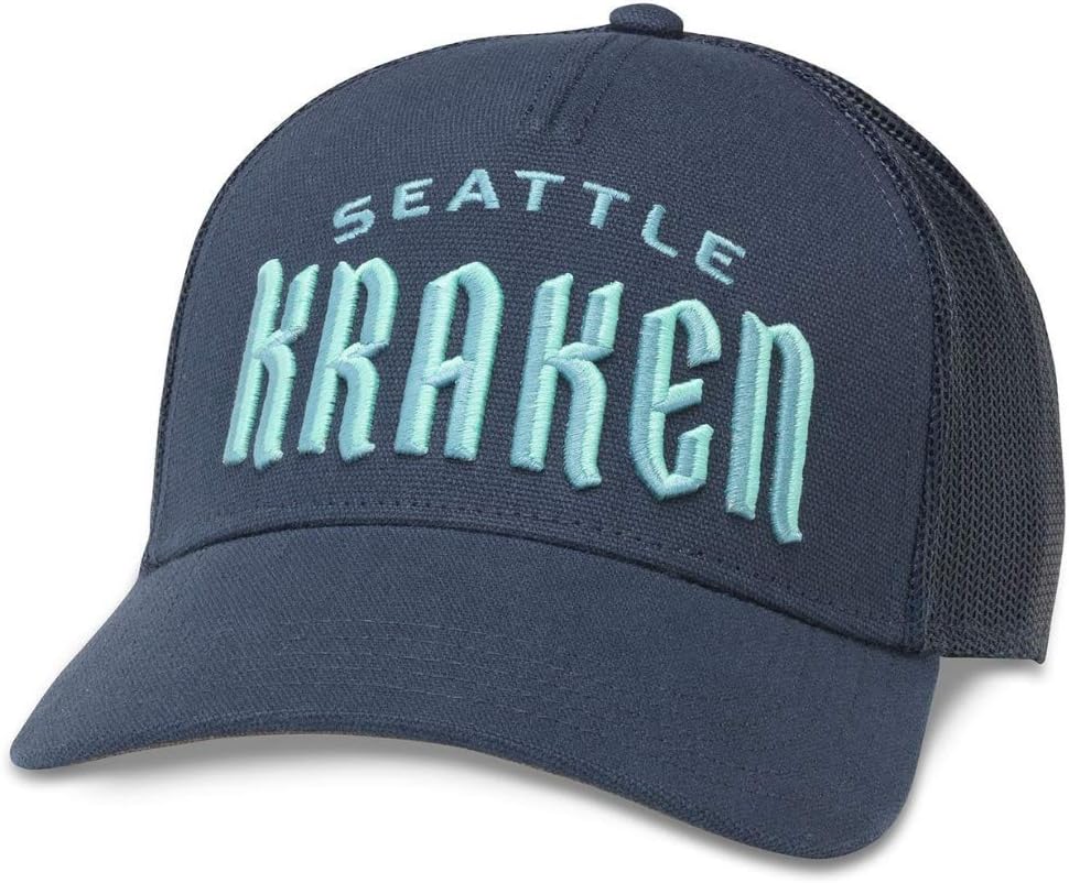 AMERICAN NEEDLE Valin Officially Licensed NHL Hockey Team Adjustable Snapback Baseball Trucker Hat, Valin Collection