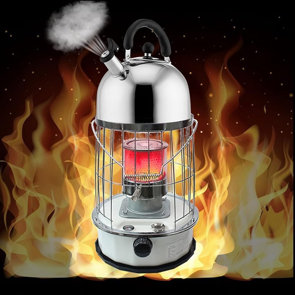 Tragbarer Kerosinofen Heizung, Campingkocher für Indoor Outdoor Camping Eisangeln Grill, Einstellbare Feuerkraft Surround Heizung