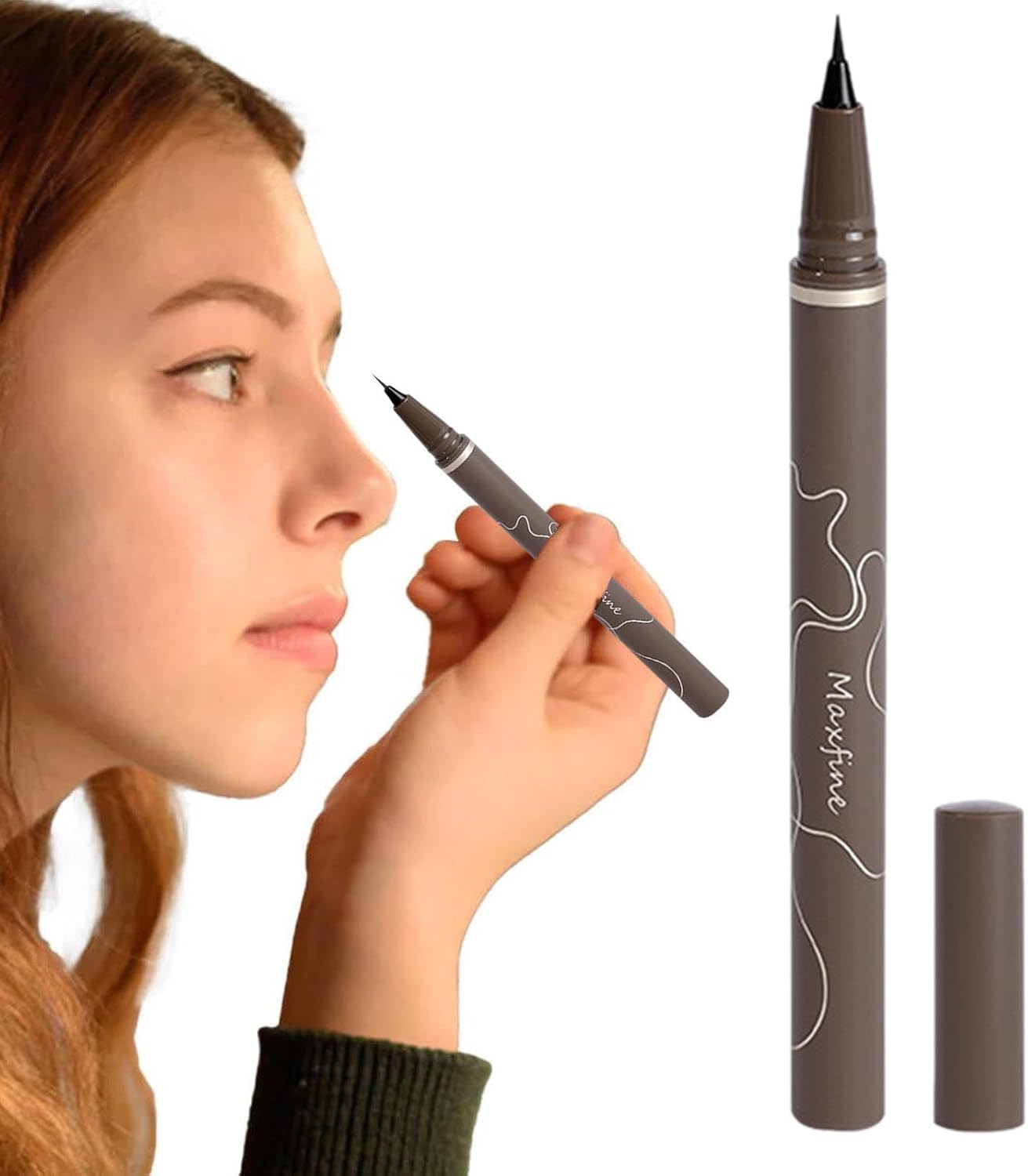 Liquid Eyeliner Pencil, LongLasting Colorful Eyeliner, Waterproof Fade