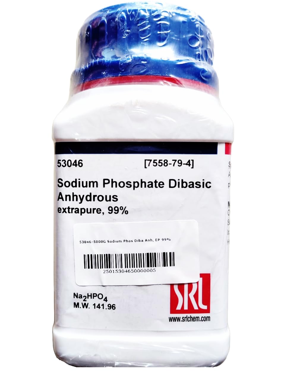 Sodium Phosphate Dibasic Anhydrous extrapure, 99%, 500gm, CAS: 7558-79-4, Molecular Formula: Na2HPO4, Storage: Room Temperature, Shelf Life: 60 Months for laboratory and industrial use-image-11