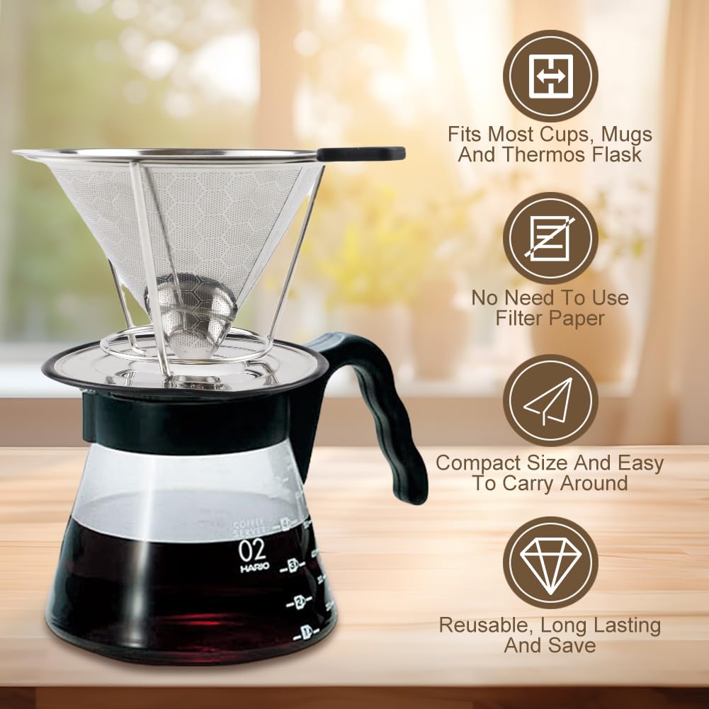 Collapsible Pour Over Dripper - 2 Pack -8