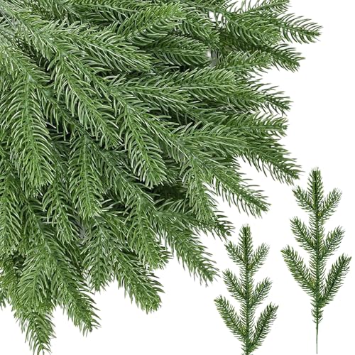 40 Stück Künstliche Tannenzweige,Tannenzweige Künstlich,Gefälschte...
