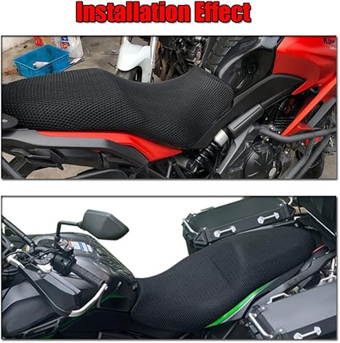 Miniatura 2 de Para Kawasaki Versys 650 Versys650 Cubierta de la cubierta del asiento trasero 3D malla red impermeable Sunproof Protector motocicleta Accesorios
