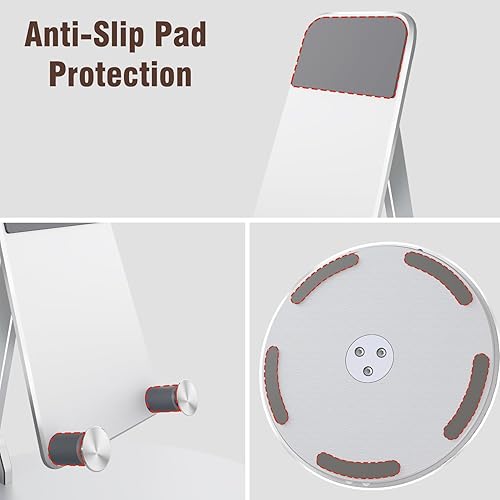 Miniatura 3 de Soporte giratorio e inclinable para Echo Hub, con base giratoria de 360°, soporte de escritorio para Alexa Hub, multiángulo, soporte de montaje