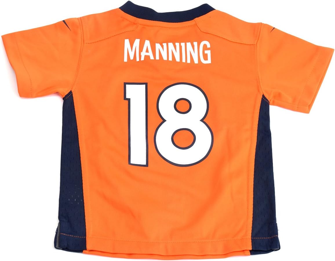 NFL Denver Broncos Peyton Manning Youth Replica Football Jersey - Orange-XL