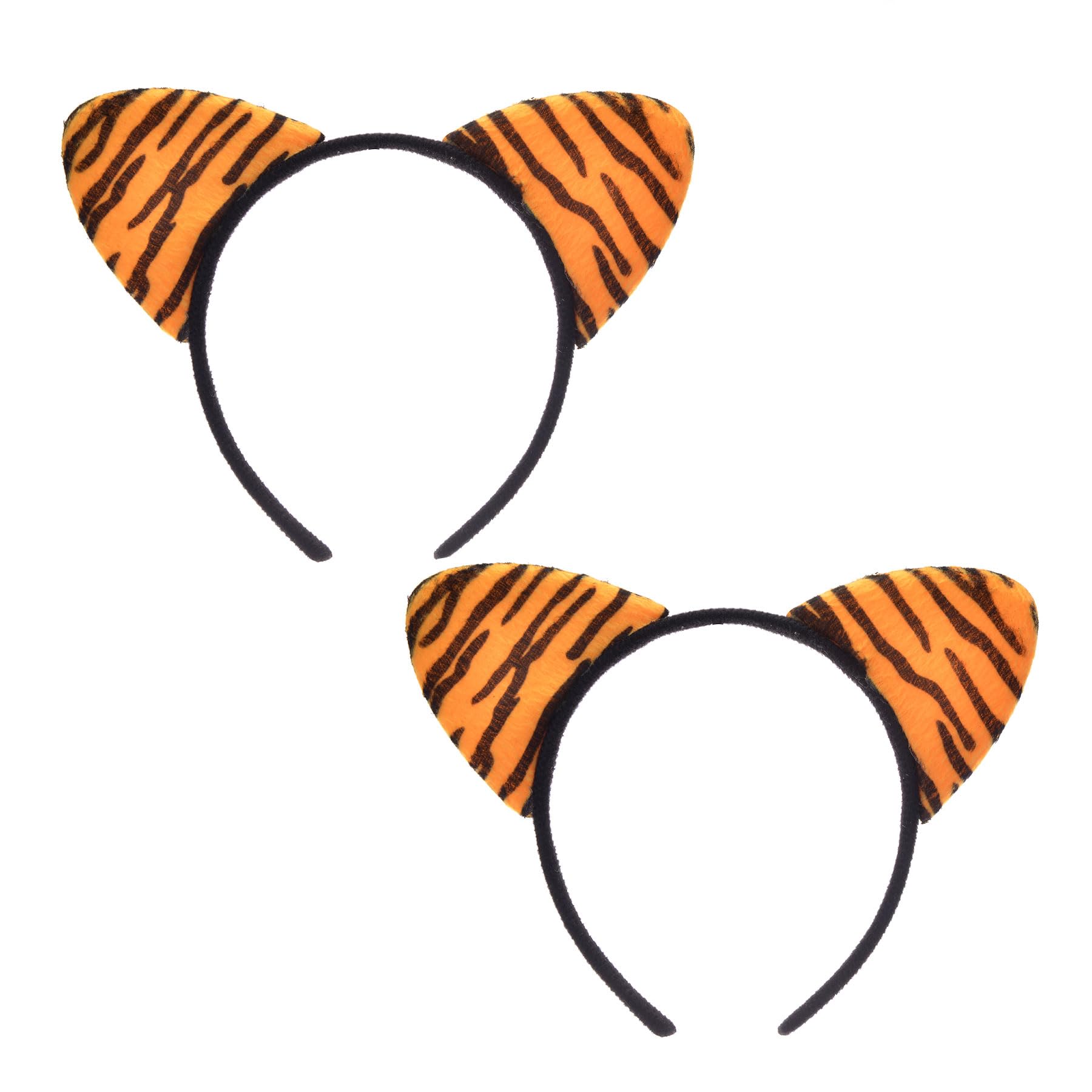 Liatunou 2 Pack Tiger Ears Headband, Cat Ear Headpiece, Cute Tiger Headwear for Halloween, Christmas Party Favor, Birthday Gift